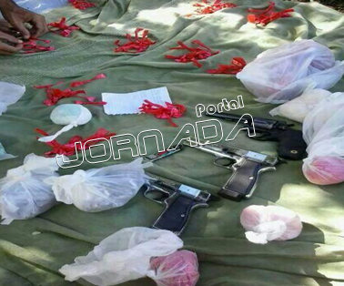 Foto que a mulher postou em rede social. (PM)